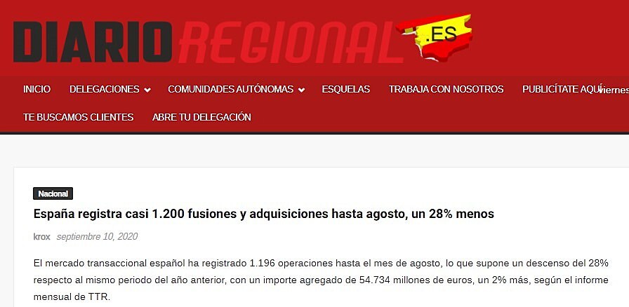 Espaa registra casi 1.200 fusiones y adquisiciones hasta agosto, un 28% menos